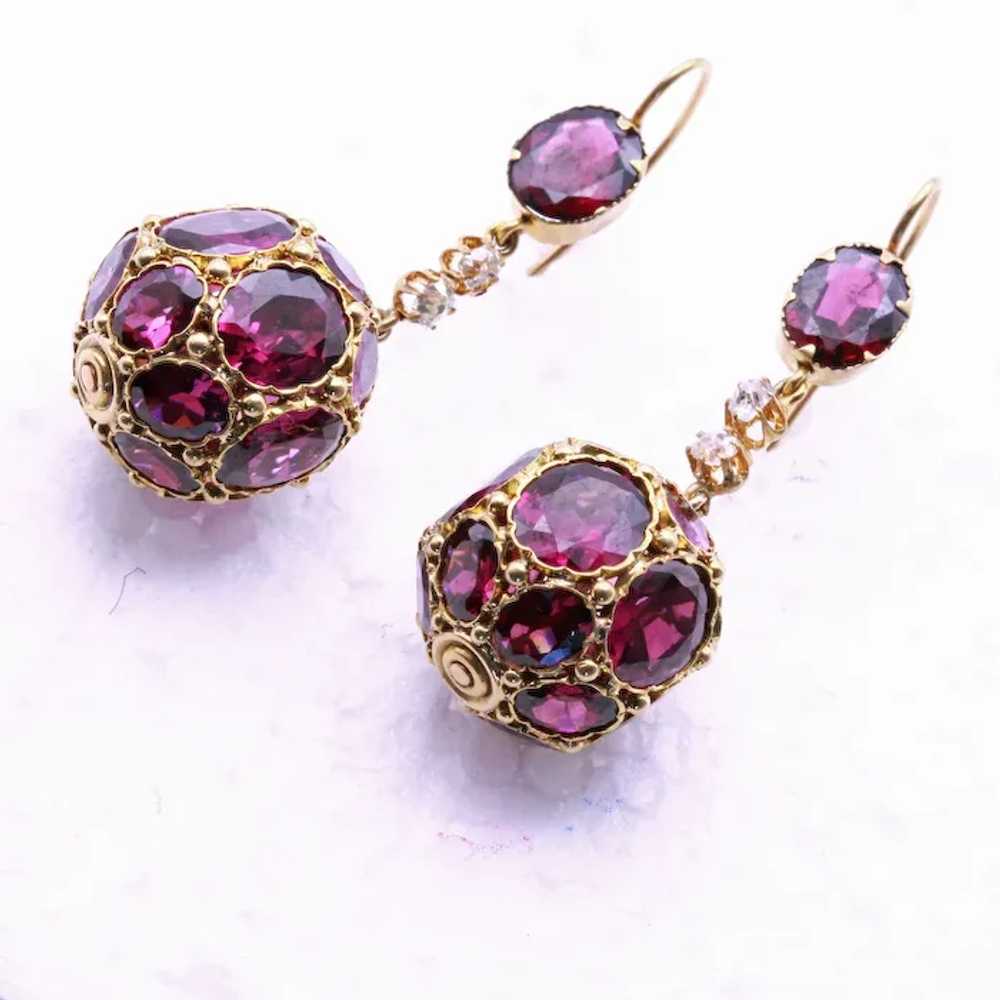 Antique Victorian earrings dangle ear pendants go… - image 10