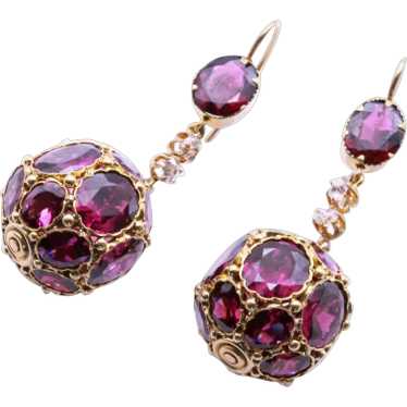 Antique Victorian earrings dangle ear pendants go… - image 1