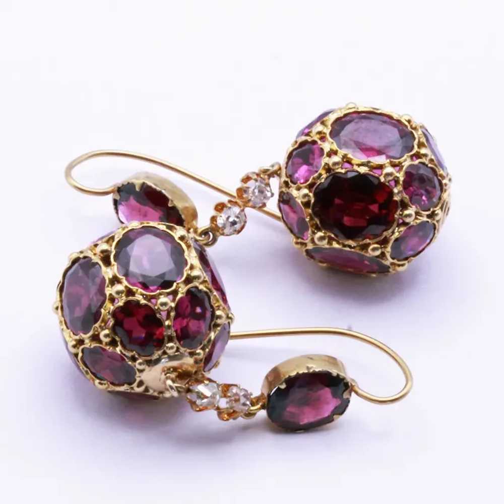 Antique Victorian earrings dangle ear pendants go… - image 2