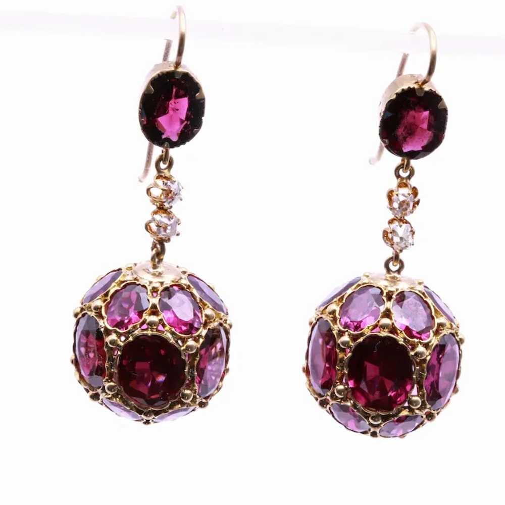 Antique Victorian earrings dangle ear pendants go… - image 3