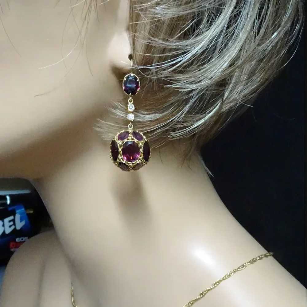 Antique Victorian earrings dangle ear pendants go… - image 6