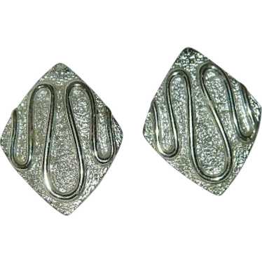 Sarah Coventry "Silvery Nile" Earrings - image 1