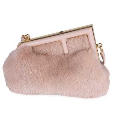 FENDI Blush Mink & Leather Small First Bag - image 1