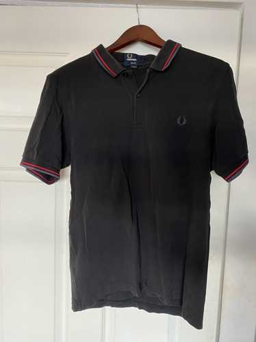 Fred Perry Fred Perry - Black/Red/Grey striped po… - image 1