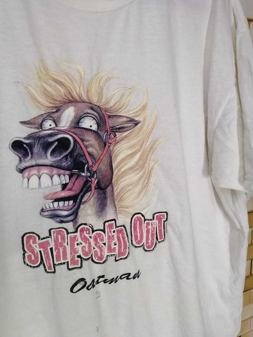 Movie × Rare × Vintage Big Print Stressed Out Oat… - image 2