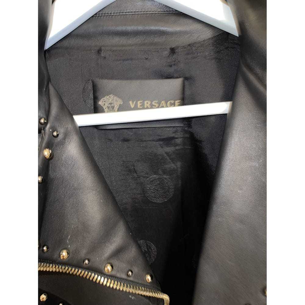 Gianni Versace Leather biker jacket - image 4
