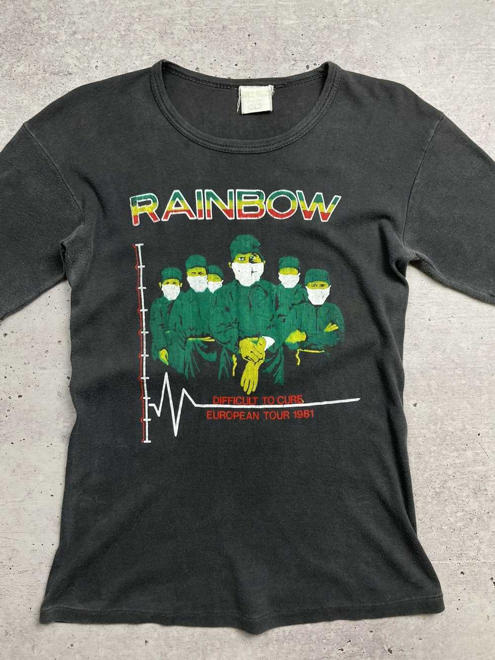 Band Tees × Rock T Shirt × Vintage Rainbow 1981 R… - image 2