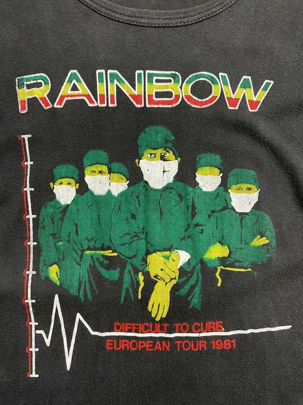 Band Tees × Rock T Shirt × Vintage Rainbow 1981 R… - image 3