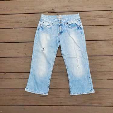 Bke BKE Buckle Light Wash Culture Y2K Cropped Dist