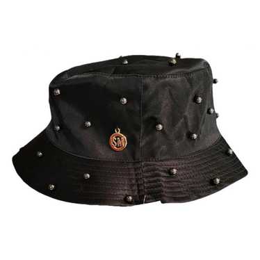 Steve Madden Satin Lined Bucket Hat Black One Size 