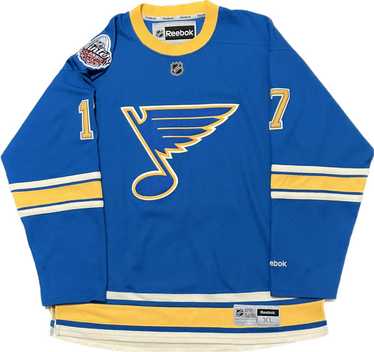 Men's Reebok St Louis Blues NHL Hockey Hoodie Lace V-Neck Size 4XL  Gray