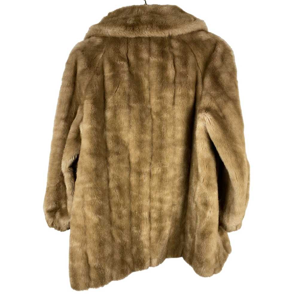 Vintage Vintage Tissavel Faux Fur Jacket Brown Wo… - image 2