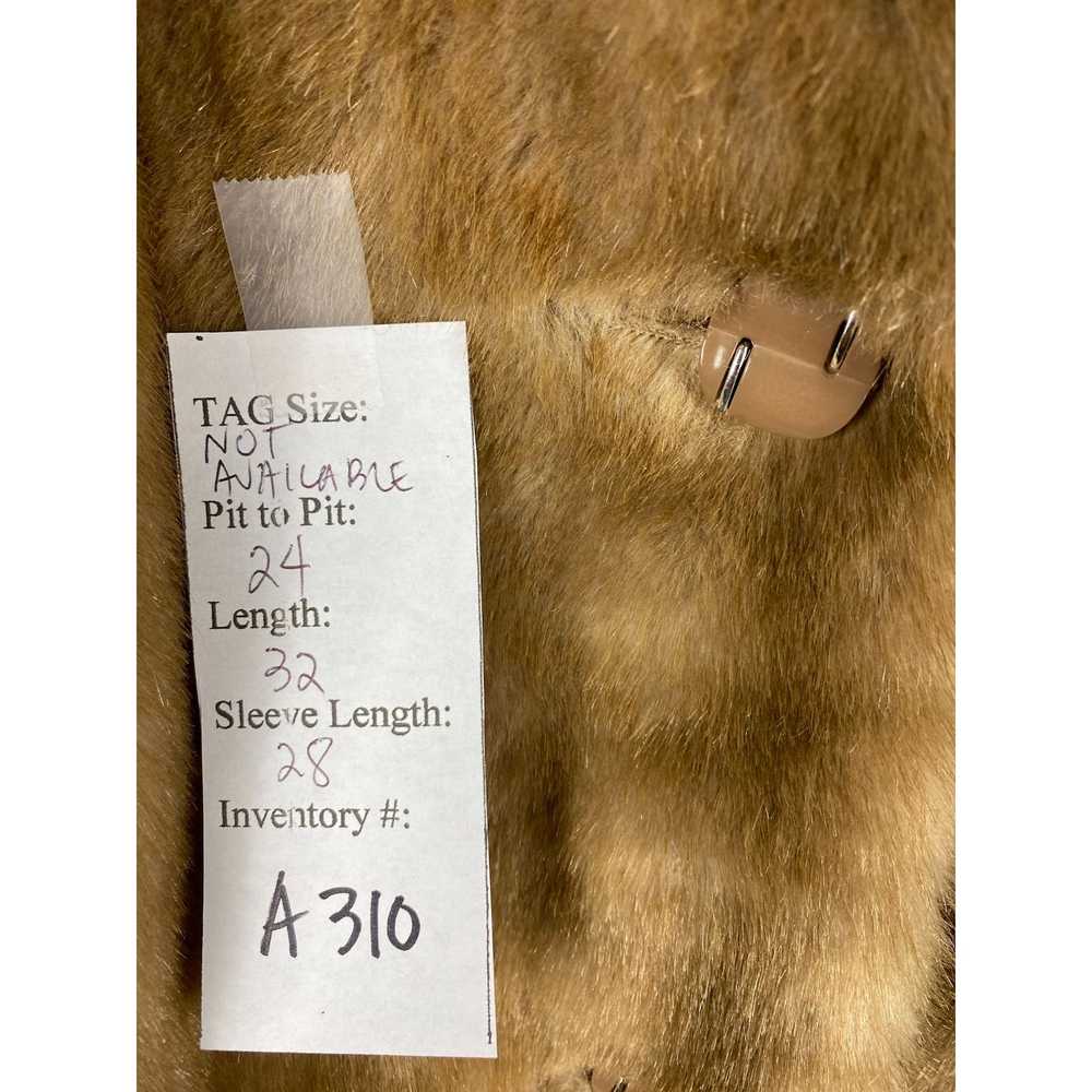 Vintage Vintage Tissavel Faux Fur Jacket Brown Wo… - image 4