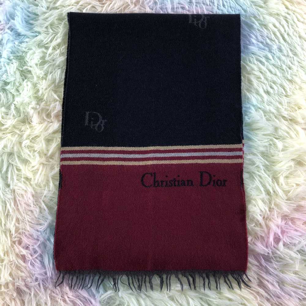 Vintage Christian Dior Monsieur Scarf / Muffler /… - image 2