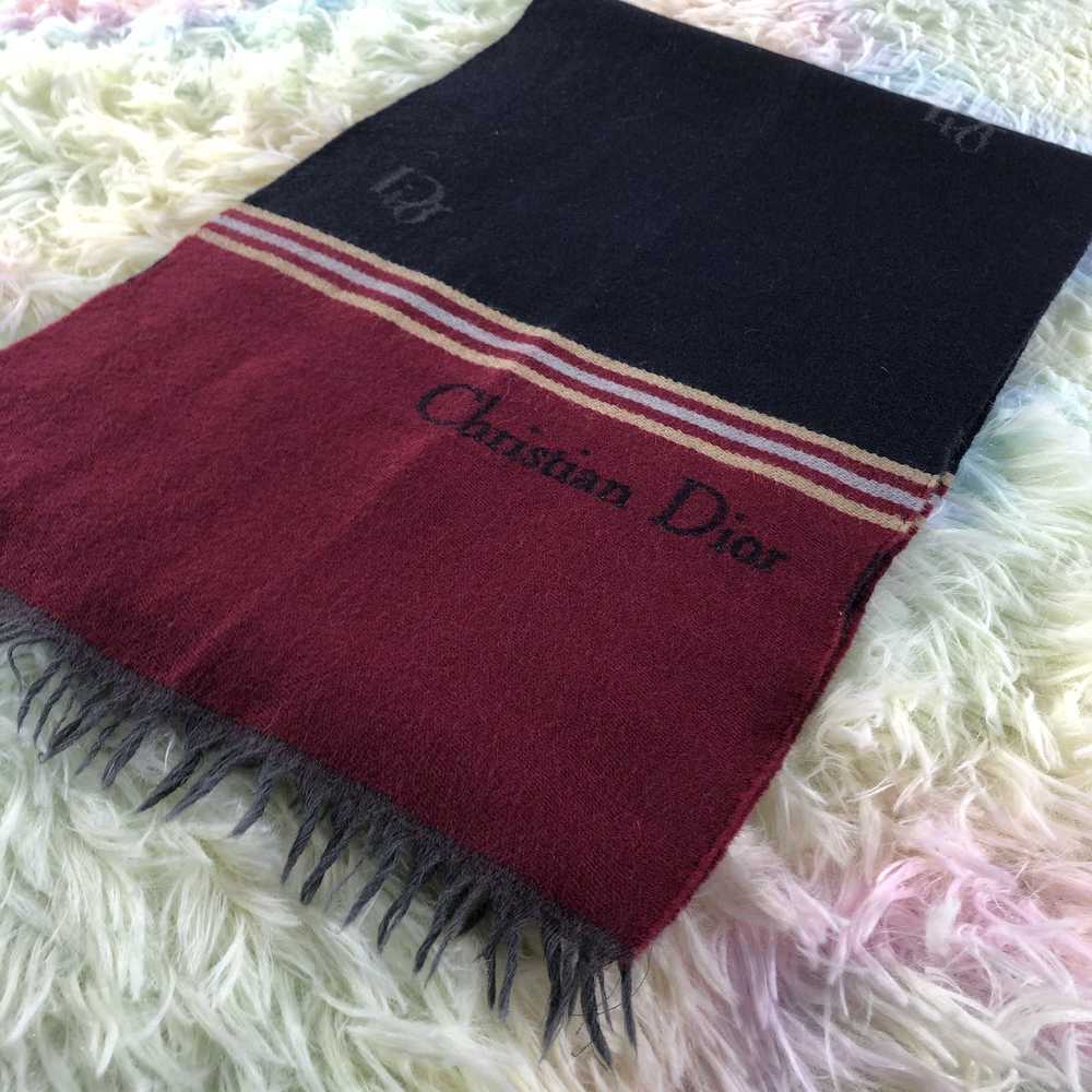 Vintage Christian Dior Monsieur Scarf / Muffler /… - image 3