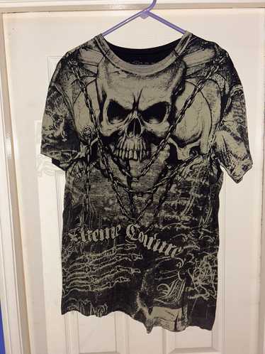Affliction × Vintage y2k xtreme couture skull and 