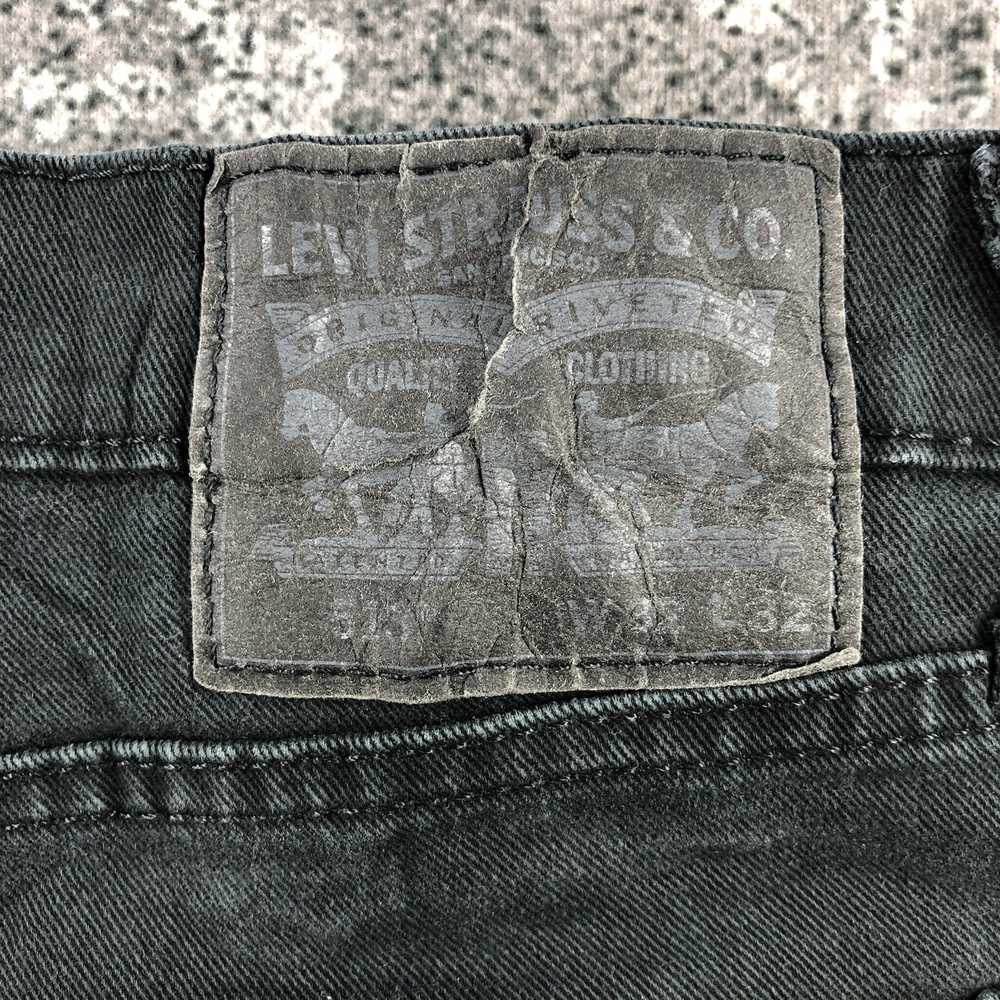 Levi's Levis 513 Jeans Distress Black Denim KJ979 - image 6