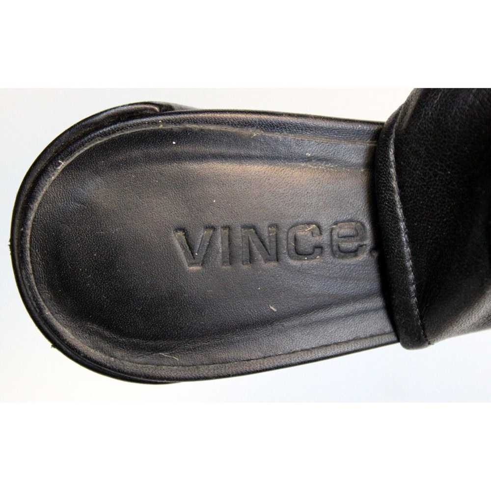 Vince Vince Brigham Black Leather Bootie Pump Hee… - image 7