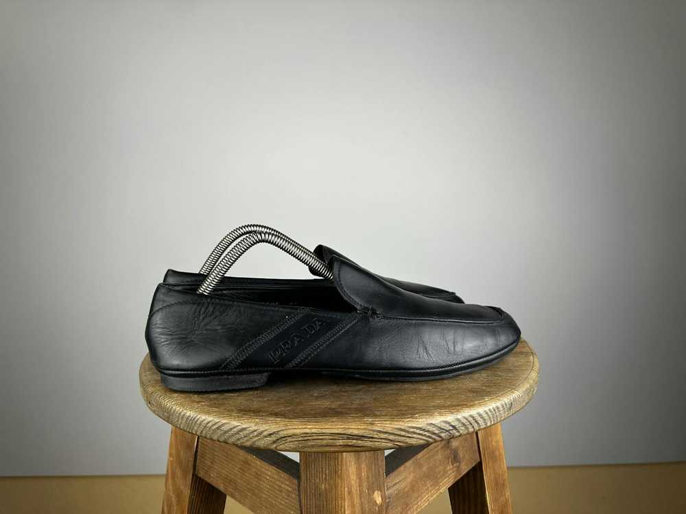 Luxury × Prada Prada Black Leather Driver Moccasi… - image 3