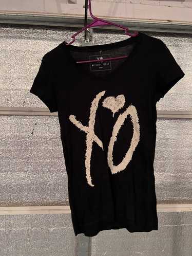 RARE The Weeknd Official Issue XO popular cropped shirt Small