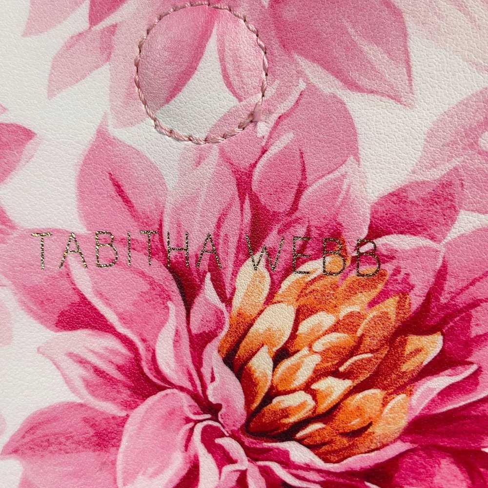 1 Tabitha Webb Pink Floral Vinyl Tote Bag Wristle… - image 2