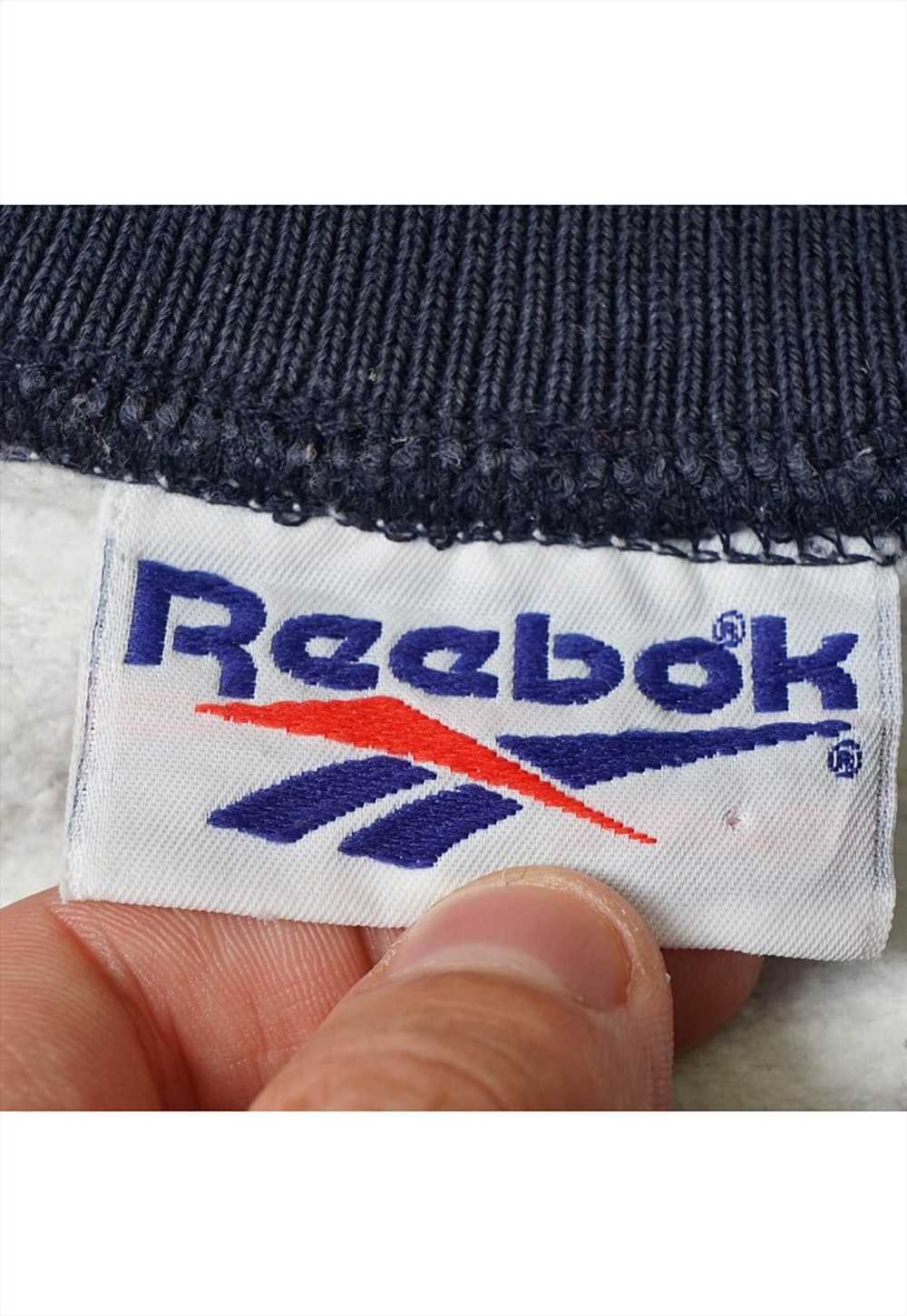 Vintage Reebok 80s Pattern White Sweatshirt Mens - image 4