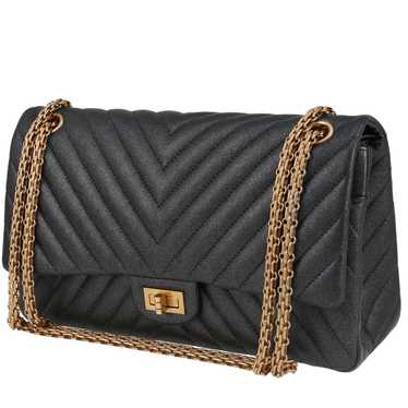 Chanel Chanel 2.55 handbag in grey quilted irides… - image 1