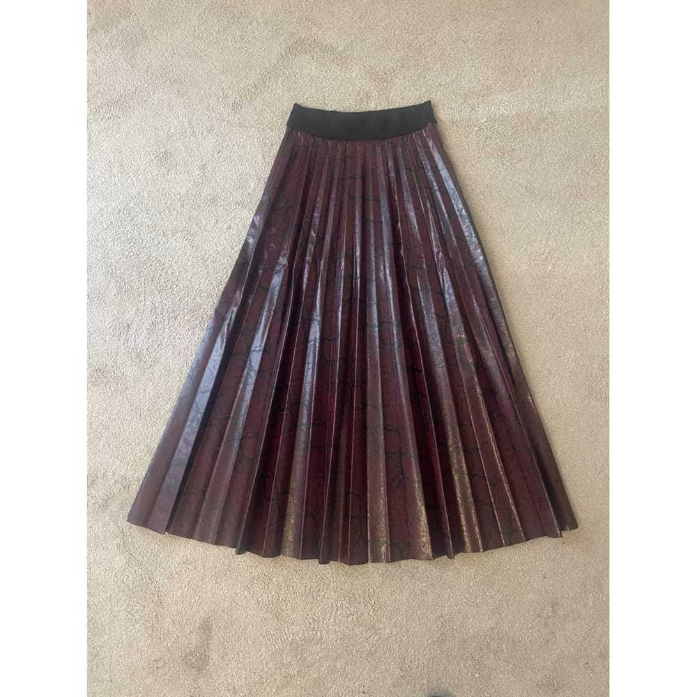 Elena Makri Vegan leather maxi skirt - image 2