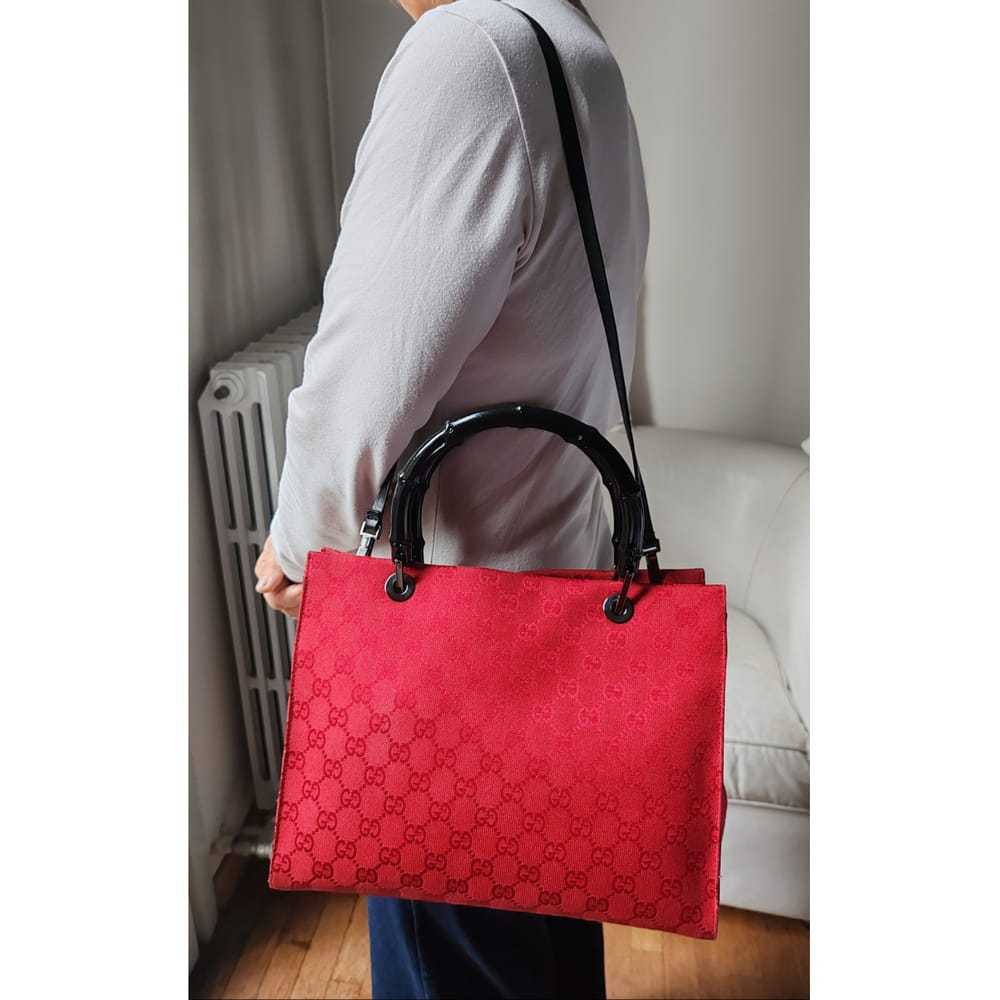 Gucci Bamboo Shopper cloth tote - image 4