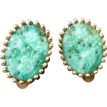 Jomaz Peking Glass clip on earrings - image 1