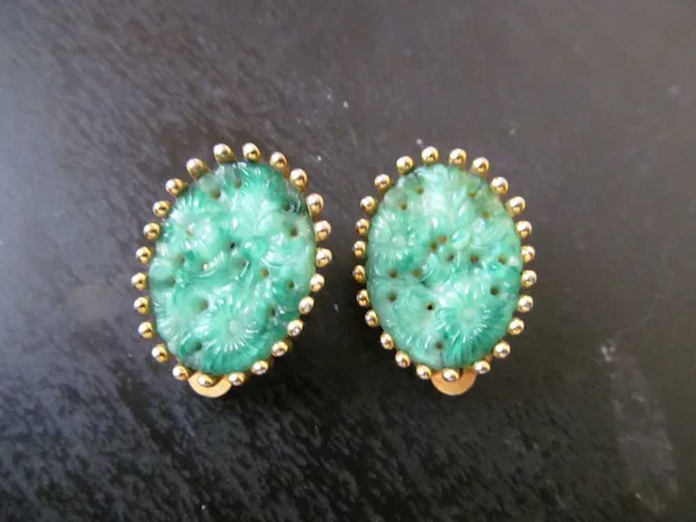 Jomaz Peking Glass clip on earrings - image 2