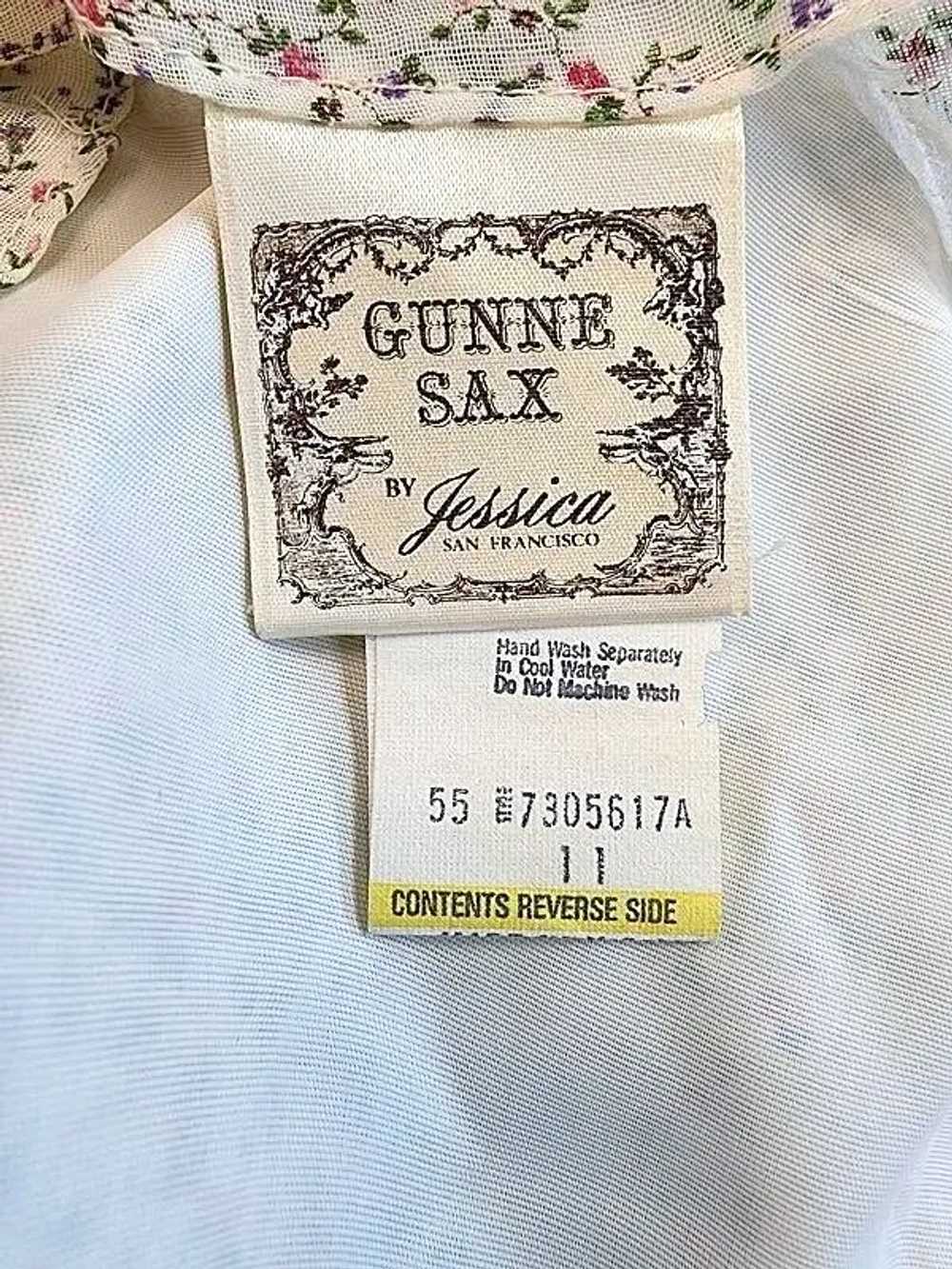 1970's Gunne Sax Pastel Floral Maxi Dress - image 10