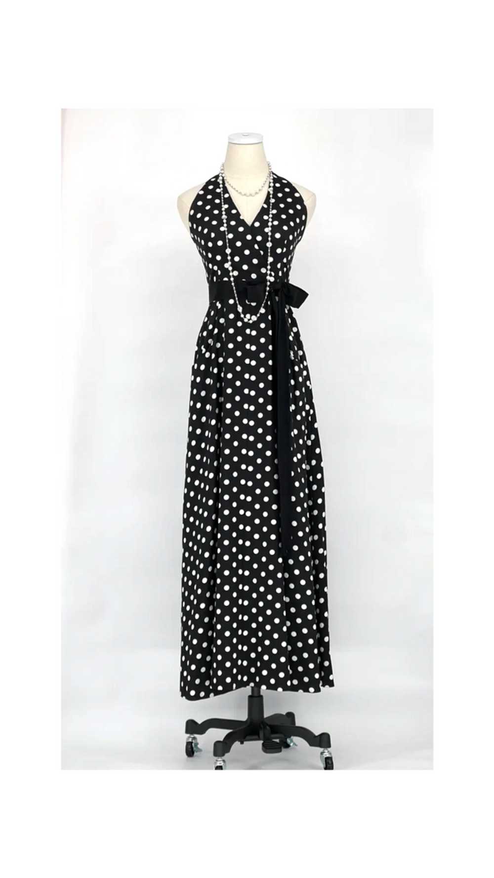 1960's-70's Molly Parnis Boutique Black and White… - image 1