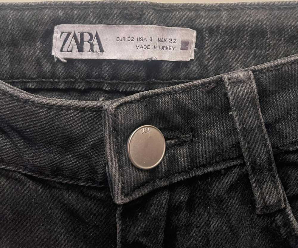 Zara Zara rhinestone straight leg jean - image 4