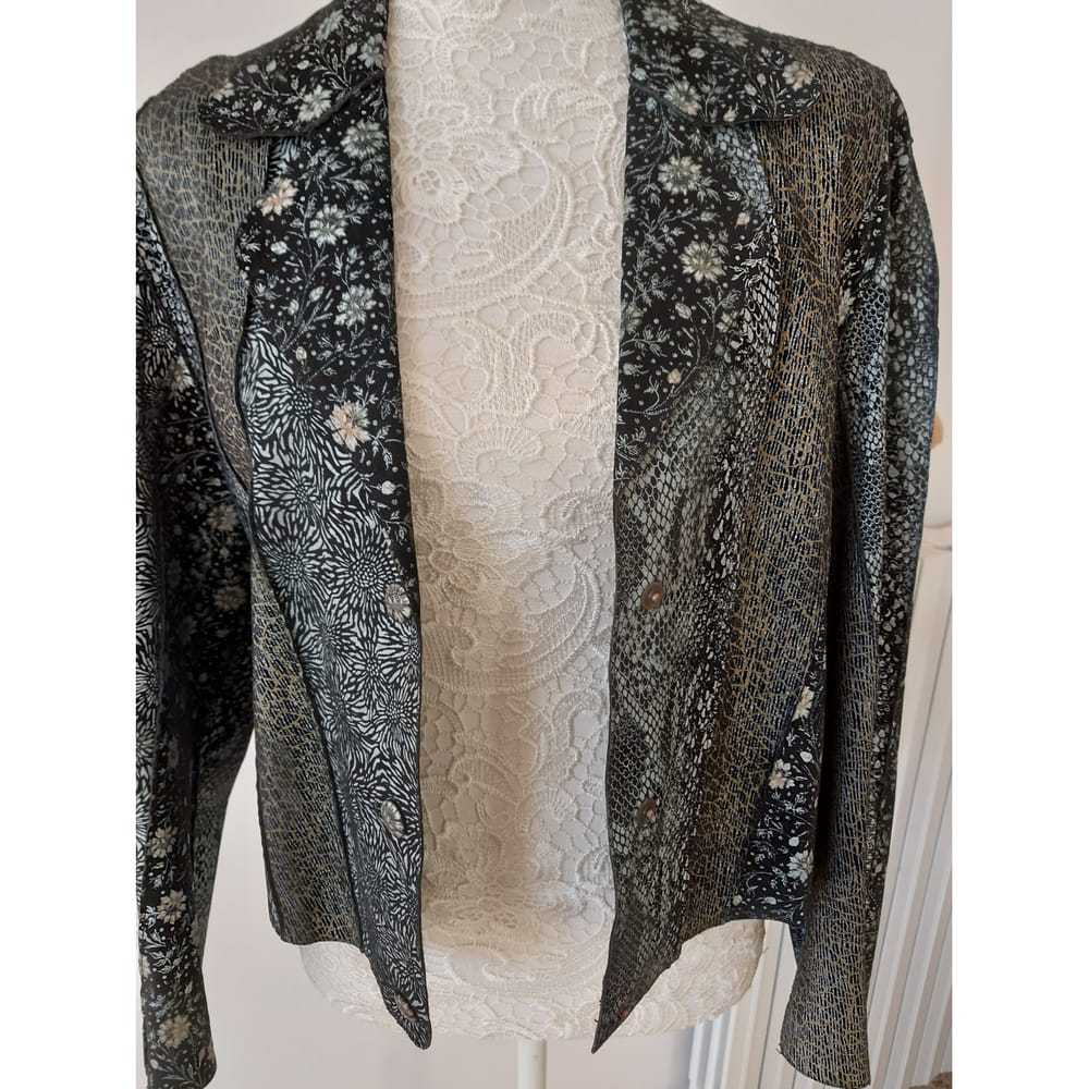 Roberto Cavalli Leather blazer - image 8