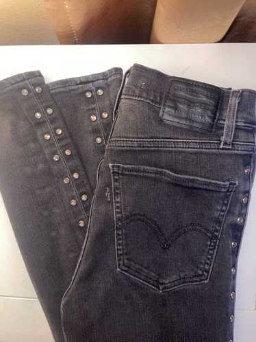 Levi's Black studded High wasted skinny jean “Levi
