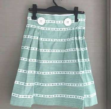 Miu Miu Miu Miu green printed skirt - image 1