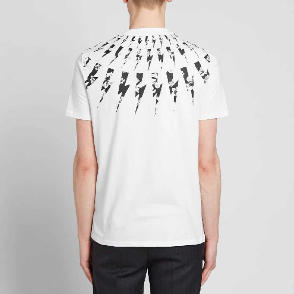 Neil Barrett Neil Barrett White T-shirt lightning… - image 3