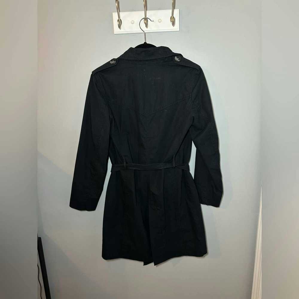 Gap GAP Womens Sz XS Black Double Breasted Belted… - image 3