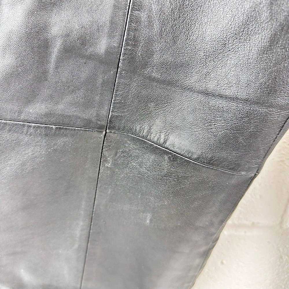 Vintage Vintage VS2 Vakko Leather Pants Sz 12 Bla… - image 4