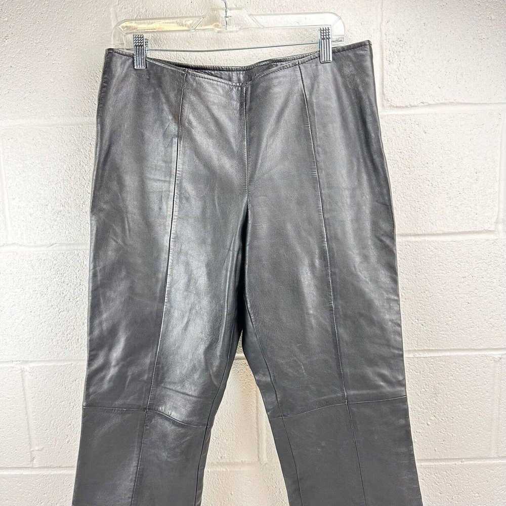 Vintage Vintage VS2 Vakko Leather Pants Sz 12 Bla… - image 5