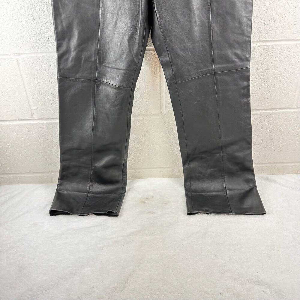 Vintage Vintage VS2 Vakko Leather Pants Sz 12 Bla… - image 6