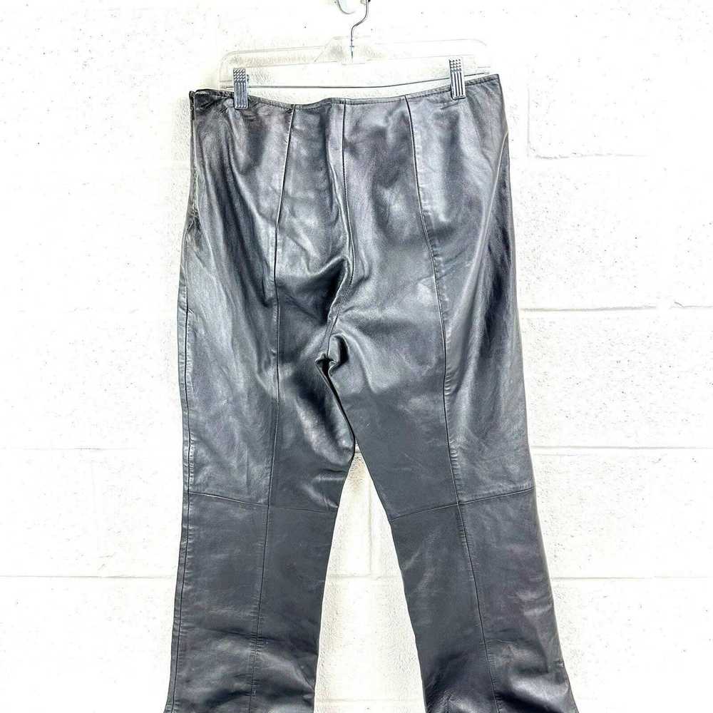 Vintage Vintage VS2 Vakko Leather Pants Sz 12 Bla… - image 7