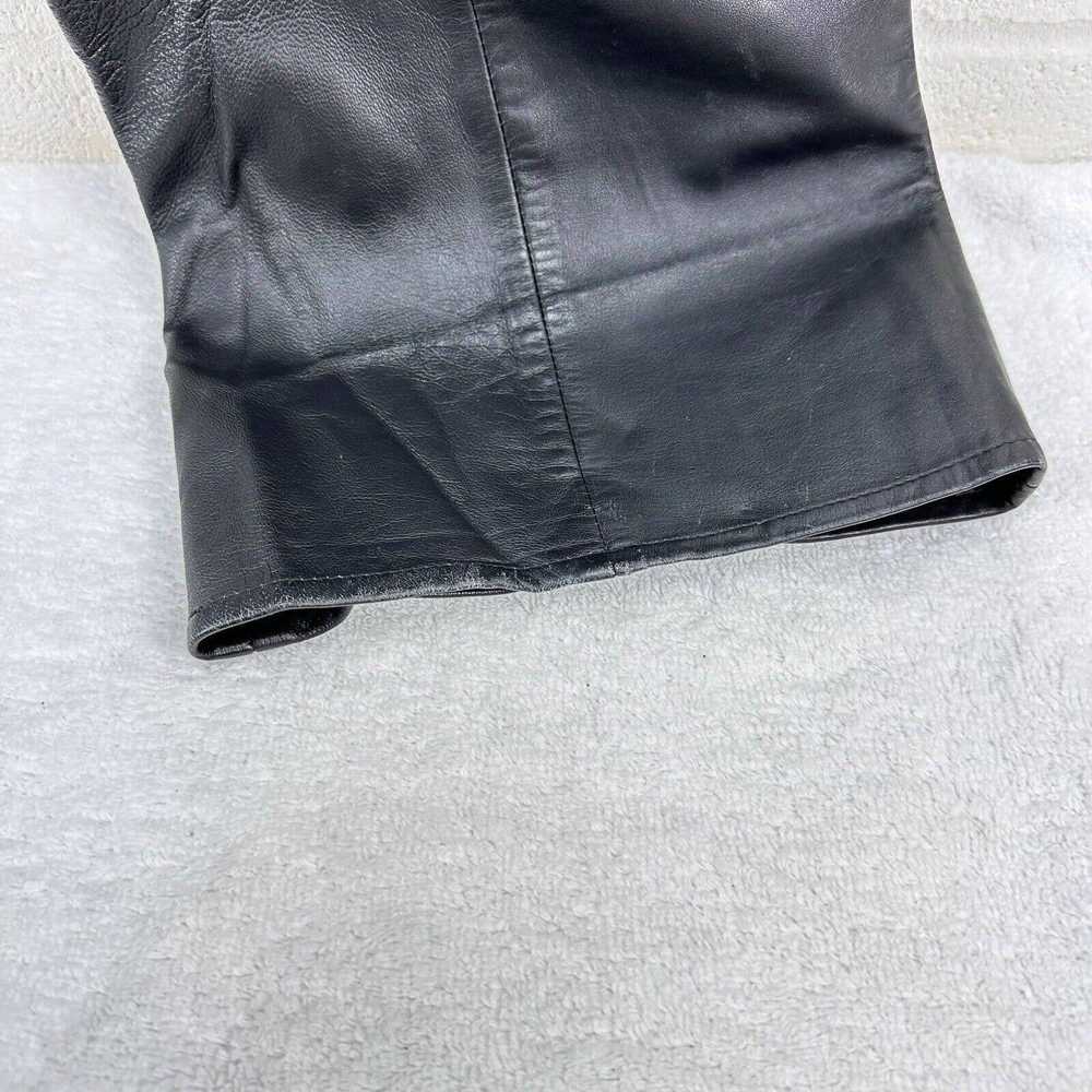 Vintage Vintage VS2 Vakko Leather Pants Sz 12 Bla… - image 9