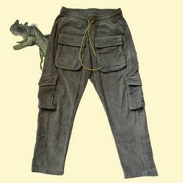 MNML LA Tech Cargo Utility Pants Black Button Nylon Men's Size 31 (Actual  33x31)