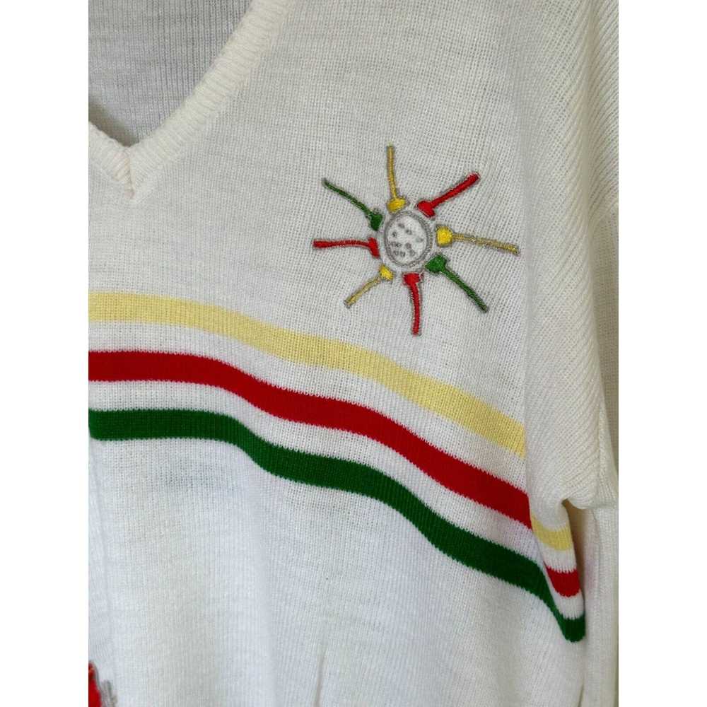 Vintage Lady LaMode Vintage Sweater Golf White VN… - image 5