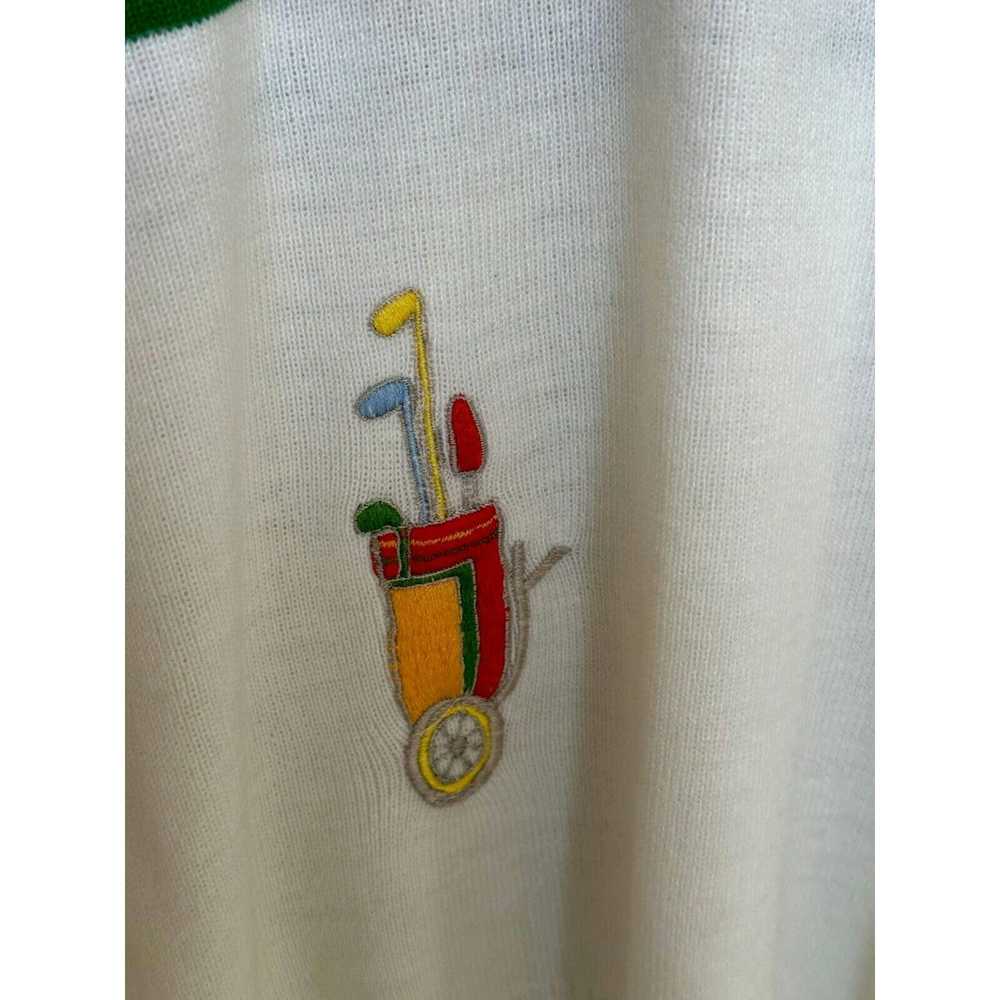 Vintage Lady LaMode Vintage Sweater Golf White VN… - image 6