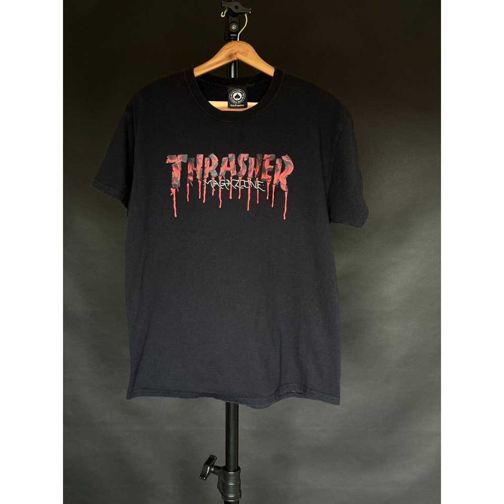 Thrasher Thrasher Vintage Men's Tshirt Black Red … - image 1