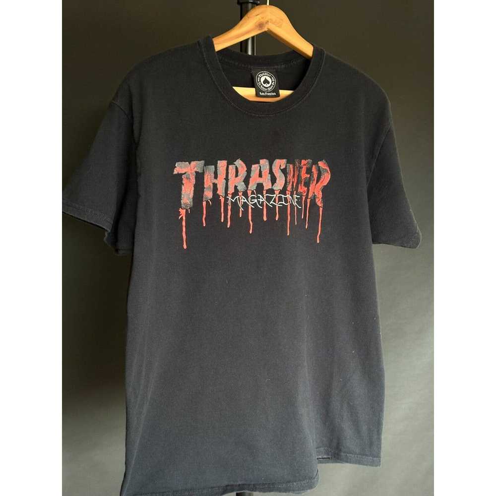 Thrasher Thrasher Vintage Men's Tshirt Black Red … - image 3