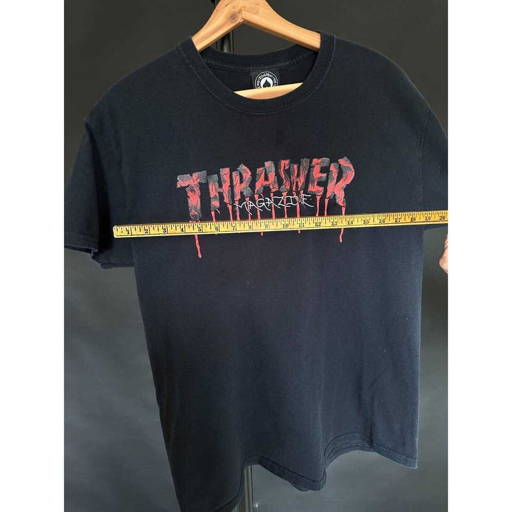 Thrasher Thrasher Vintage Men's Tshirt Black Red … - image 7